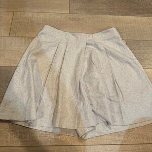 BANANA REPUBLIC WOMENS LINEN BLEND SKORT CULOTTE SHORTS MEDIUM